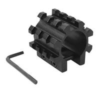 Gexgune Support de Rail à 5 Positions de 25 mm - Poignée Laser et Lampe Torche tri-Rail réglable en Aluminium pour Fusil de Chasse Calibre 12 - Compatible P.icatinny - Détachement Rapide