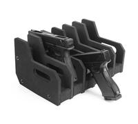 Gexgune Support pour Pistolets 4/6/8 emplacements | Organiseur en Mousse pour Coffre-Fort et Armoire | Présentoir pour Armes de Poing résistant aux Rayures (6Slot)