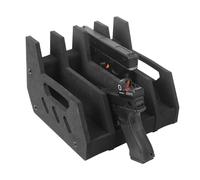 Gexgune Support pour Pistolets 4/6/8 emplacements | Organiseur en Mousse pour Coffre-Fort et Armoire | Présentoir pour Armes de Poing résistant aux Rayures (4Slot)