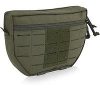 Gexgune Tactical Dump Drop Pouch Tactical Pouch Tactical Pouch Poche avant avec sangle de fixation Poche Molle avec surfaces pour gilet tactique Vert