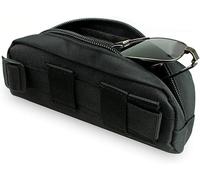 Gexgune Tactical Molle Portable Sunglasses Case Sac à Lunettes Lunettes de Plein air Pouch (Noir)