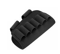Gexgune Tactique 6 Round Shotgun Buttstock Munitions Titulaire 12/20 GA Bullet Carrier Militaire Chasse Airsoft Rifle Butt Stock Cartouche Pochette