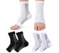 GEXINKEJI Attelle Cheville 2 Paire Maintient Cheville Protege Fasciite Plantaire Chevillere Tendon Achille pour Ulage la Douleurs Articulaires les Foulures Ligamentaire et Blessures Sport