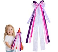 GEXINKEJI Décoration De Nœud Papillon Sac d'écolier avec Nœud pour Fille et Garçon Noeud Cône en Sucre Coloré Grand Noeud 3D Noeud Conique Scolaire Décoration de Rentrée des Classes 60 * 20cm