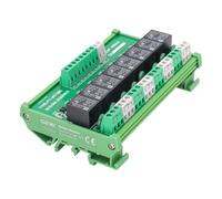 GEYA 8 Carte relais de canal MPA Module relais électromagnétique indépendant 1NC1NO Rail DIN(FY-T738C-24VDCAC)