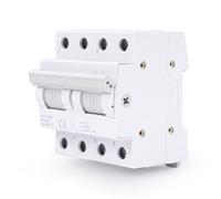 GEYA Commutateur 2P 125A Interrupteur séparateur de charge double puissance Interrupteur d'isolation de transfert manuel AC 400V Disjoncteur de protection Double puissance Montage sur rail