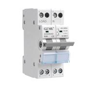 GEYA Commutateur de transfert manuel Commutateur d'isolation à double alimentation avec indicateur Montage sur rail DIN(2P-63A-230V)