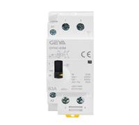 GEYA Contacteur AC modulaire Contacteur domestique manuel 50/60Hz Type de rail DIN (2P 63A 2NO 220V Manual)