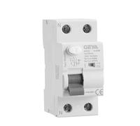GEYA Disjoncteur électromagnétique super immunisé de type RCD RCCB ELCB A-SI retardé Heure (2P 63A 30mA)