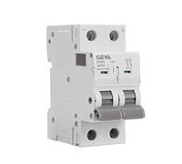 GEYA Disjoncteur Miniatureature DC,rail de guidage 6KA DC MCB (2P 63A 500VDC)