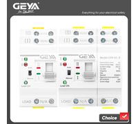 GEYA G2R Din Rail 2P 4P ATS double puissance commutateur de transfert automatique commutateurs de sélection électrique puissance ininterrompue 63A 110V 220V