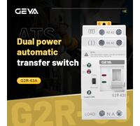 GEYA G2R Din Rail 2P 63A ATS double puissance commutateur de transfert automatique commutateurs de sélection électrique puissance ininterrompue 63A 110V 220V
