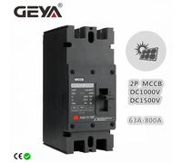 GEYA GRM3DC 2P 1000V Ture MCCB boîtier moulé solaire disjoncteur Protection contre les surcharges protecteur de commutateur pour solaire photovoltaïque PV