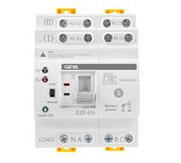 GEYA Mini ATS Commutateur de transfert automatique/manuel à double alimentation, dispositif de protection contre les surtensions et les sous-tensions,montage sur rail DIN(4P-63A,AC220V)