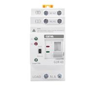GEYA Mini ATS Interrupteur de transfert double alimentation automatique/manuel,interrupteur solaire avec protection de tension alimentation sans coupure montage rail DIN(2P 25A CA220V)