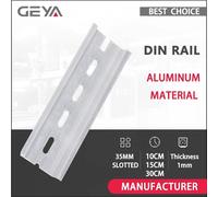 GEYA Rail de guidage en aluminium universel Type 35mm Rail DIN fendu Long 10cm 20cm 15cm 30cm épaisseur 1mm 20cm
