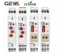 GEYA - relais de minuterie multifonction électronique, réglage réglable ou numérique, interrupteur de minuterie 12V 24V 48V 110V 220V GRT8-M GRT8-K GRT8-M2-ACDC12-240V