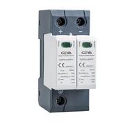 GEYA Solaire PV Basse Tension Parasurtenseur Din Rail 20KA-40KA Parafoudre Anti-surtension Protecteur de Foudre DC (2P,DC600V)