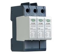 GEYA Solaire PV Basse Tension Parasurtenseur Din Rail 20KA-40KA Parafoudre Anti-surtension Protecteur de Foudre DC (3P,DC1000V)
