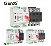 GEYA W2R ATS 110V 220V PC double puissance commutateur de transfert automatique 63A 100A commutateur de transfert de puissance domestique 50/60Hz W2R 2P 220V