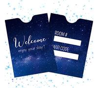Geyee 500 Pcs Hotel Key Card Envelope Keycard Holder Sleeves Enjoy Your Stay Key Cover for Hotel, 2.4 x 3.5 Inch(Dreamy Style)
