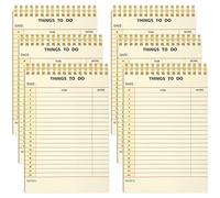 Geyee Lot de 6 carnets de notes de bibliothèque avec 180 feuilles détachables pour rappels quotidiens, mémo, liste de contrôle, carnet de notes de bureau, planification de projet pour le travail