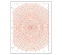Geyer Instructional Products - Papier graphique polaire avec radians, 1 graphique circulaire avec espacement de 1/10", gradué tous les 1° et accentué tous les 5°, double face, ramette de 500 feuilles,