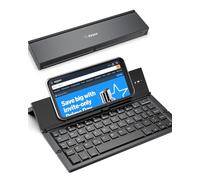Geyes Clavier Bluetooth pliable sans fil pour téléphones et tablettes Noir