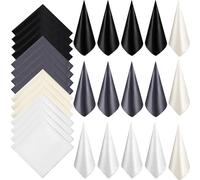 Geyoga 15 Écharpe à Col Carré Femmes Foulard Couleur Unie Mixte Enveloppements Tête Écharpe Bandana(Couleurs simples)