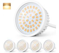 GeyouLux LED Module 230V Ultraplat ø50x23mm Pour Spot Encastrable Spot Apparent - 6W 600LM IP44 Angle de Rayonnement 120° 2700K Blanc Chaud - Ampoule de Remplacement MR16/GU10 - Lot de 4