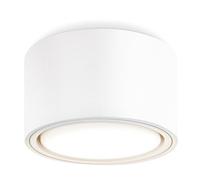 GeyouLux Spot LED en saillie - Blanc - Diamètre : 95 x 55 mm - Avec module GX53 6 W 680 lm 230 V-4000 K - Blanc neutre - En aluminium