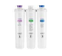 GEYSER SMART Kit de Cartouches de Rechange, Filtration 3 Étapes ARAGON + CATALON, 3 Cartouches à Filtration Ultra-Profonde, Élimine Virus et Métaux Lourds (Capacité 12 mois)