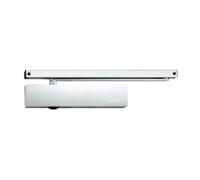Geze GEZE Ferme-porte TS 5000 - Kit complet avec rail coulissant et plaque de montage - Taille EN2-6 - Avec amortissement d'ouverture - Argenté - 28,7 x 4,7 x 6 cm