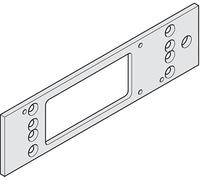 Geze Plaque de montage TS4000 F.Armatures pour éclisses argentées