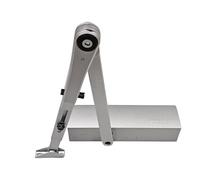 Geze TS 2000 V BC Ferme-porte argenté pour portes à un vantail jusqu'à 1250 mm de largeur avec barre de blocage 102445 et plaque de montage 3 en 1