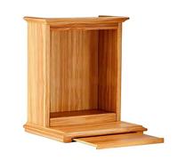 GEZHUCAO Autel Bouddhiste Mural Support D'autel en Bois Fait Main avec Motifs Chinois - Niche pour Bouddha pour L'exposition D'objets Culte Lors Cérémonies De Puja(A,44x35x50cm/17.3x13.7x19.6in)