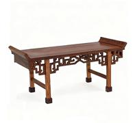 GEZHUCAO Meuble D'autel en Bois Massif Support D'autel Bouddhiste Discret avec Tiroir De Rangement - Table D'autel Bouddha Sculptée À La Main pour Prières, Offrandes Et Temple(24CM/9.4IN)