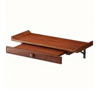 GEZHUCAO Table D'autel en Bois Massif avec Plateau Coulissant - Support De Sanctuaire Bouddhiste Artisanal pour Temple - Rangement Extensible pour Prière, Puja Et Exposition(Wall-Mounted,40CM/15.7IN)