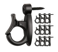 GEZIDEA Crochets de suspension Q-Hanger pour suspendre des guirlandes lumineuses et des fils, carillons éoliens, noir, boîte de 20 pièces