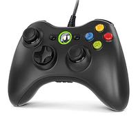 Gezimetie Xbox 360 Manette de jeu USB filaire avec vibration pour Xbox 360/360 Slim Manette pour PC (Windows 7/8/8.1/10/XP/Vista)