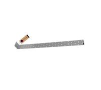 GeZu Impex® ancrage plat Galvanisé Lot de 4 460 x 40 mm fixation métal patte de perforée connecteurs plats