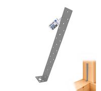 GeZu Impex ancre plate 300 x 40 mm Galvanisé Lot de 4 ancrages de plan en béton articulés