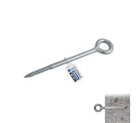 GeZu Impex Boulon à oeil Galvanisé Lot de 4 160 mm boulons à anneau à œil à tige à vis fermée robuste