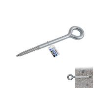 GeZu Impex Boulon à oeil Galvanisé Lot de 4 90 mm boulons à anneau à œil à tige à vis fermée robuste
