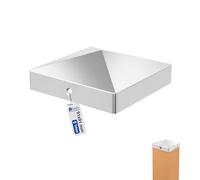 GeZu Impex Capuchon de poteau Galvanisé à chaud 91 x 91 mm chapeau poteaux capuchons protection bois