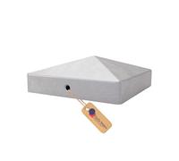 GeZu Impex Capuchon de poteau Galvanisé à chaud Lot de 12 71 x 71 mm chapeau poteaux capuchons protection bois