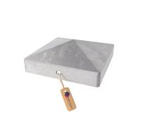 GeZu Impex® Capuchon de poteau Galvanisé à chaud Lot de 4 91 x 91 mm chapeau poteaux capuchons protection bois