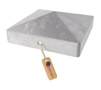 GeZu Impex Chapeau Poteau Pyramide Cloture 71 x 71 mm Acier inoxydable Capuchon Poteau Bois Carré