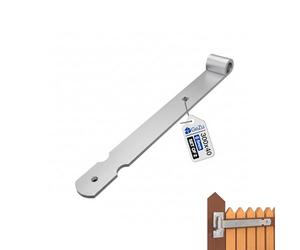 GeZu Impex® charnières de portail Galvanoplastie Lot de 2 300 mm penture bud lourde gond sur platine