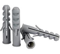 GeZu Impex Chevilles 14/70 mm Chevilles à Expansion Avec Collerette en Nylon 100 pièces Cheville Plastique Chevilles à vis Universelles